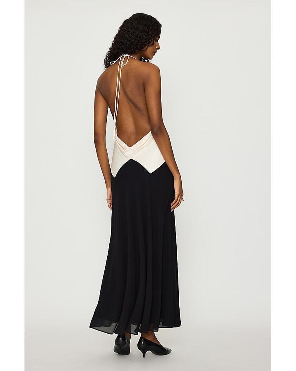 Bardot White Renya Contrast Maxi Dress