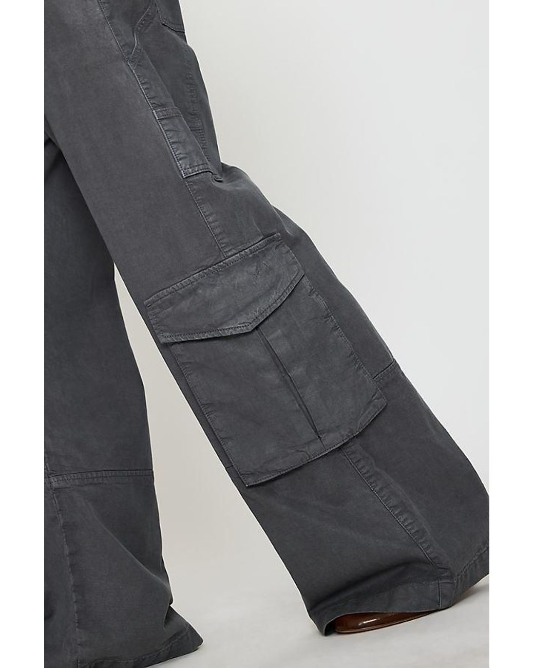 By Anthropologie Black Conna Straight-Leg Cargo Pants