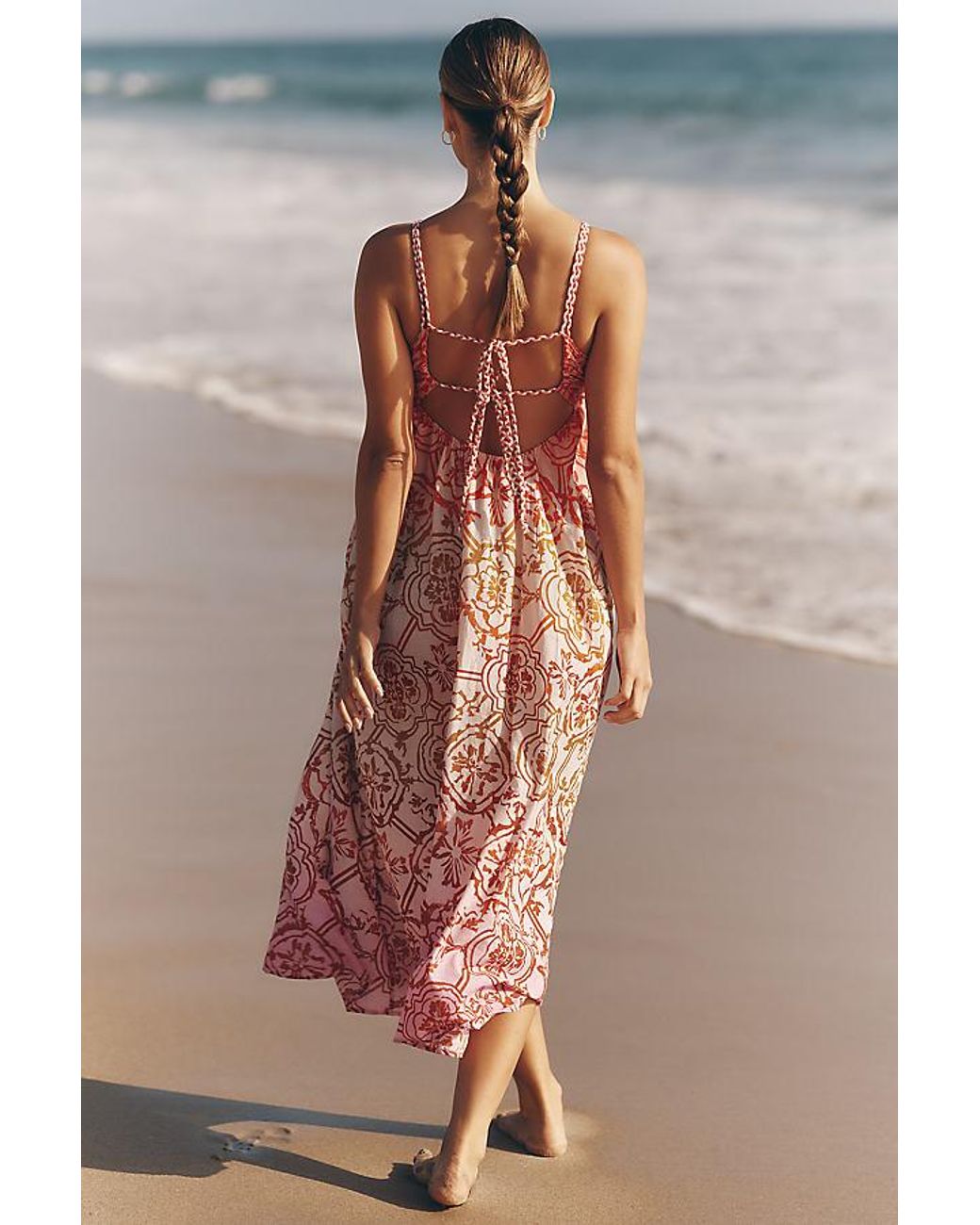 Celandine Blue Braided Midi Dress