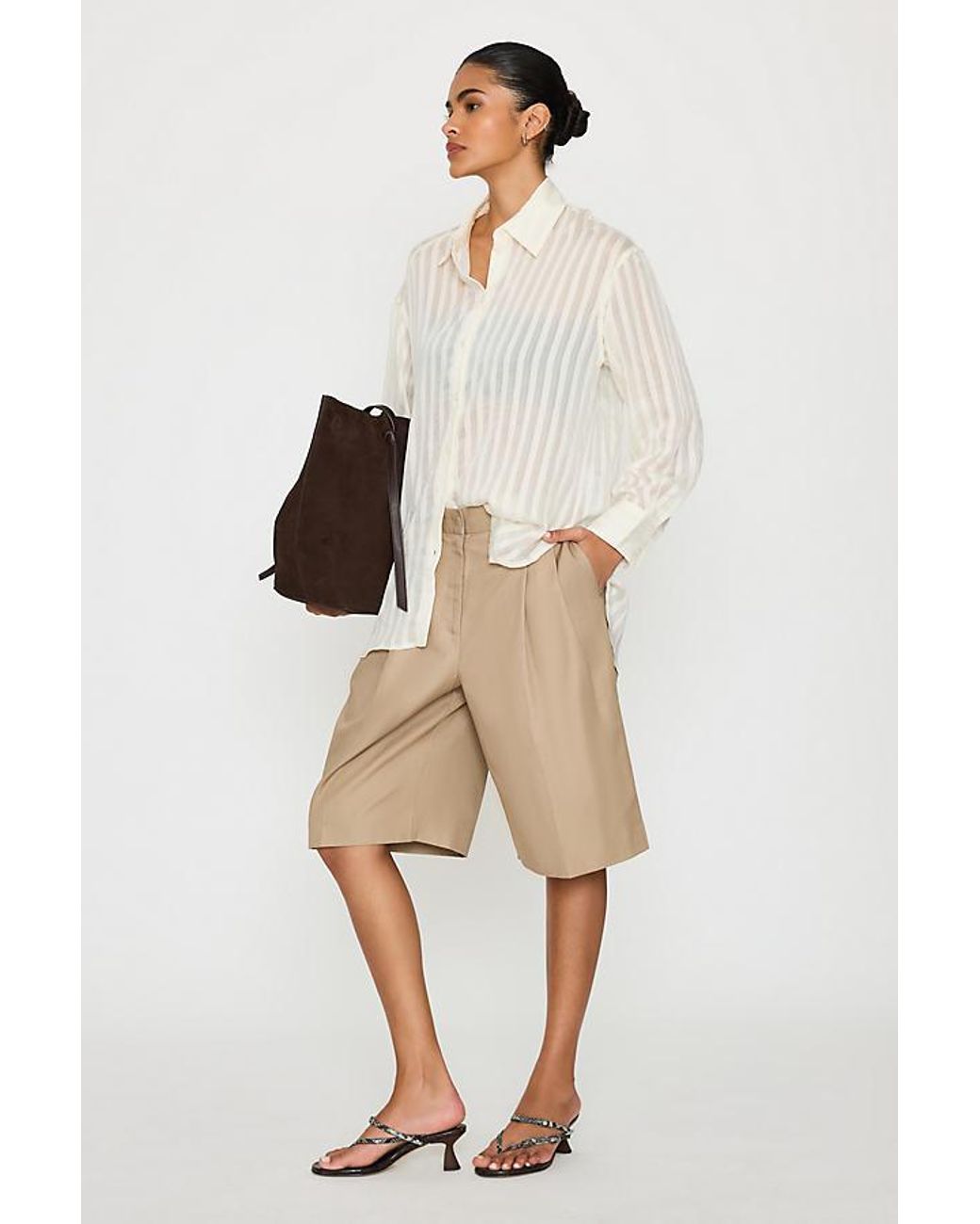 SELECTED Natural Amour Bermuda Shorts