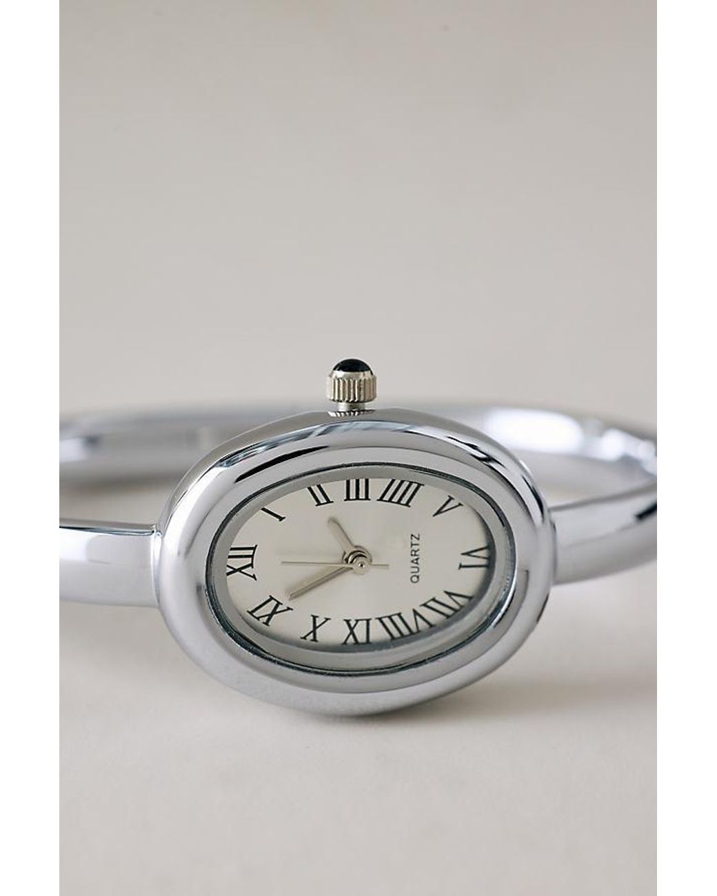By Anthropologie Gray Hinge Cuff Watch