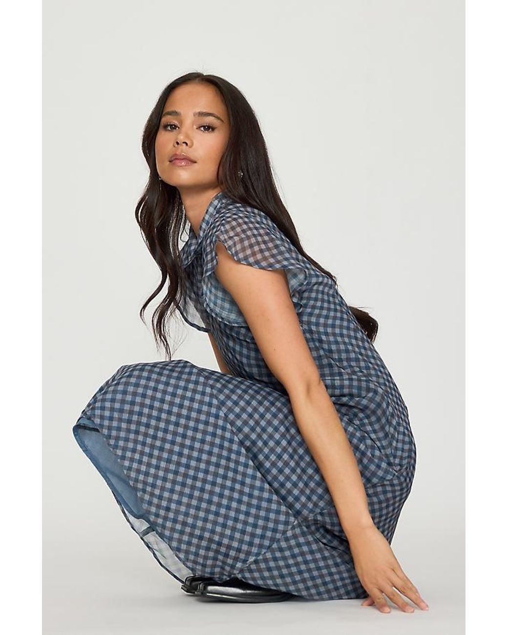 Damson Madder Blue Hudson Midi Dress