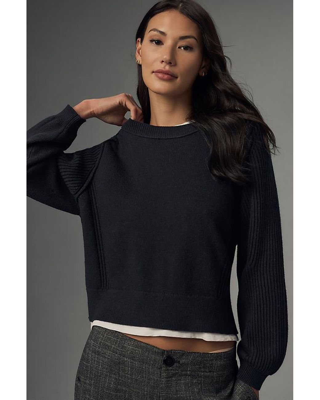 Black open back jumper cheap