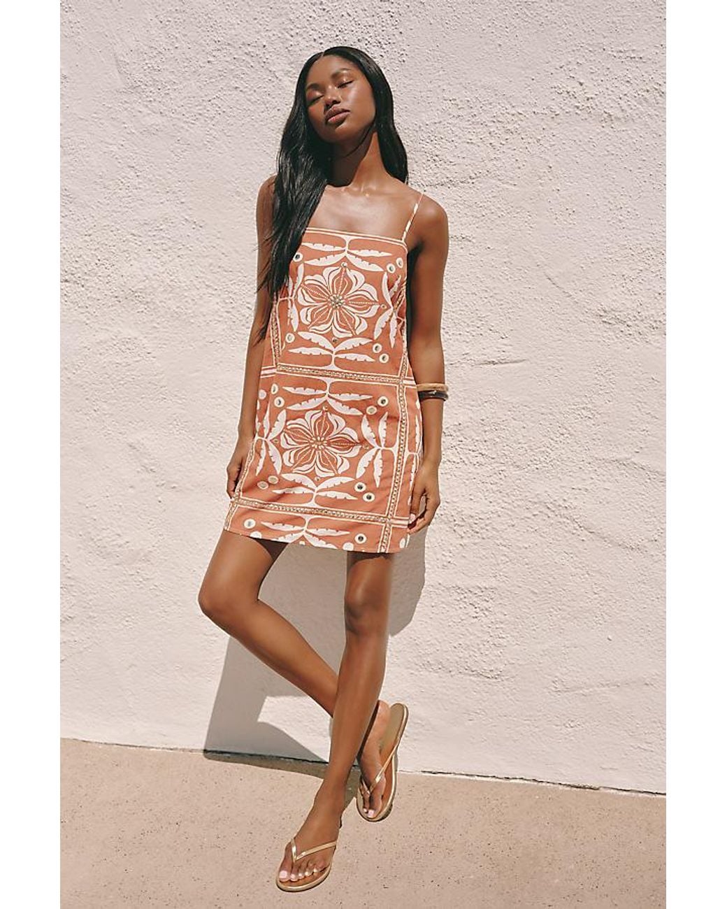 Celandine Multicolor Cotton Printed Shift Dress