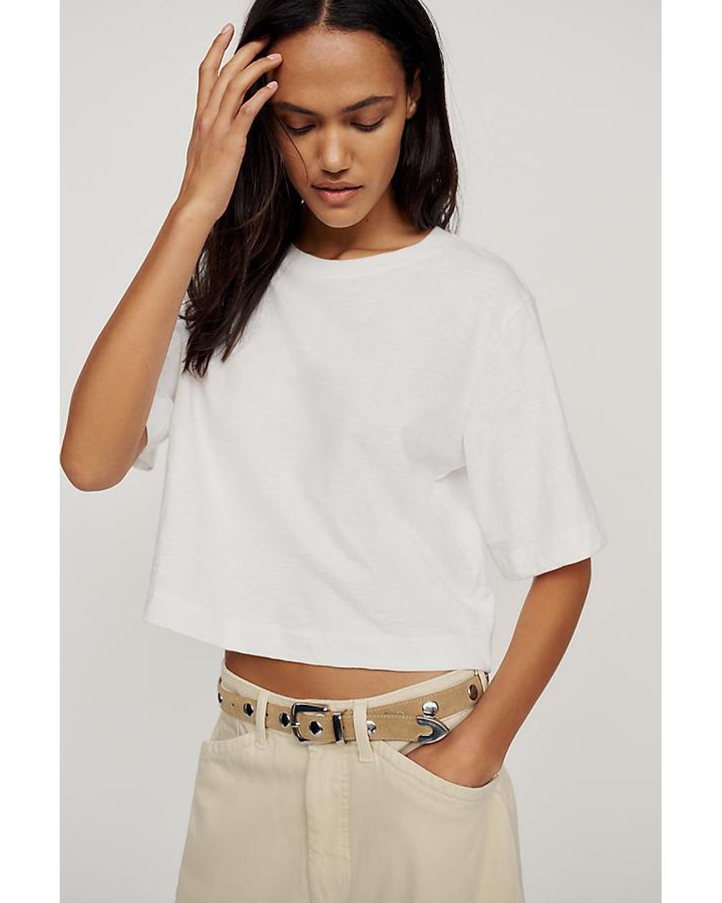 Maeve Black The Corey Short-Sleeve Boxy T-Shirt By
