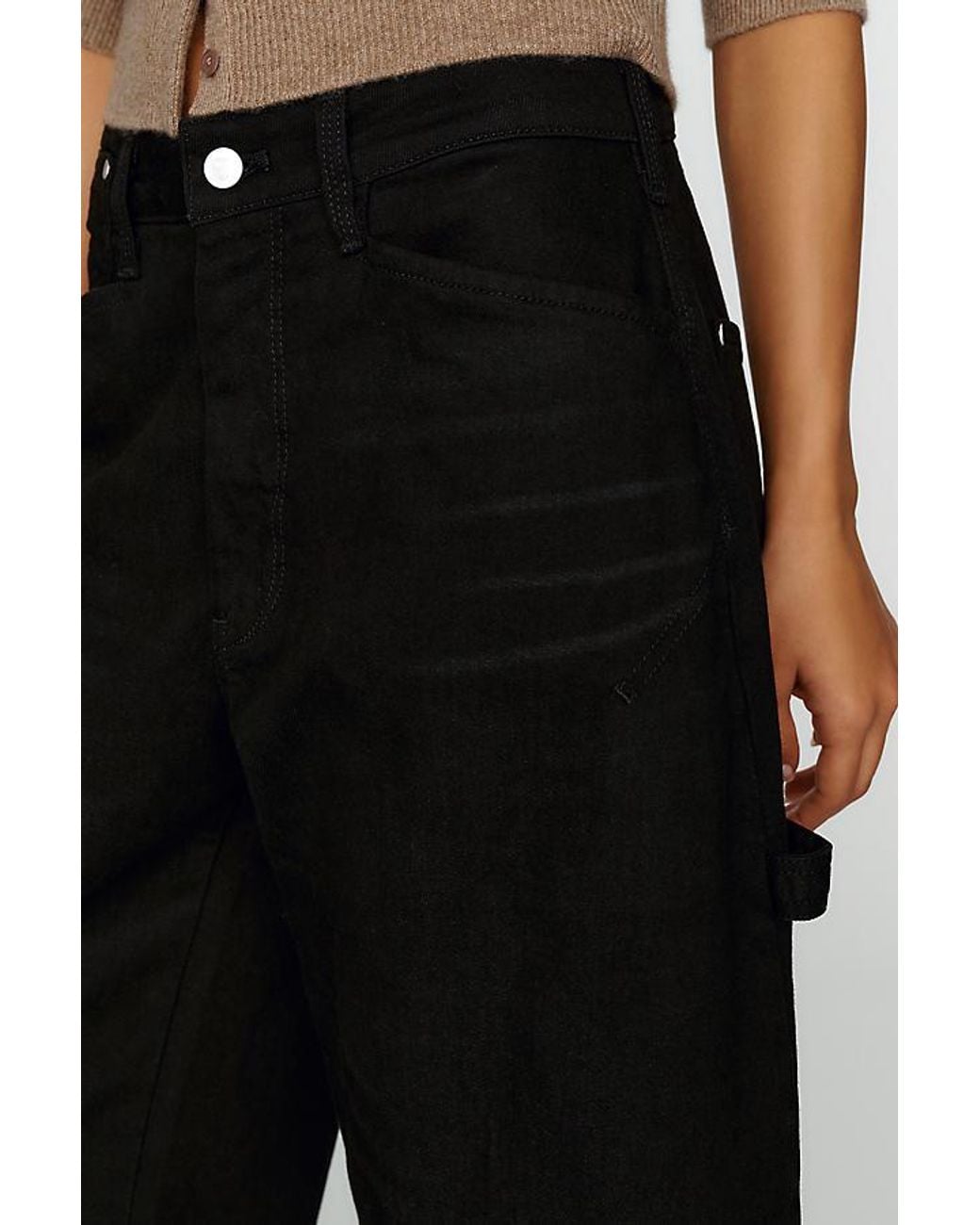 Pilcro Blue The Kayden High-Rise Carpenter Barrel-Leg Jeans By