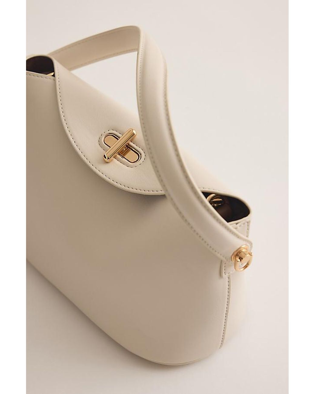 【在庫処分】『BaniPuri』MELAN SHOULDER BAG ホワイトM Melie Bianco Lana Faux-Leather Shoulder Bag in Natural | Lyst UK