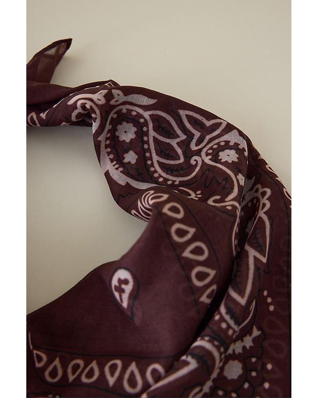 Anthropologie Blue Cotton Bandana Headscarf