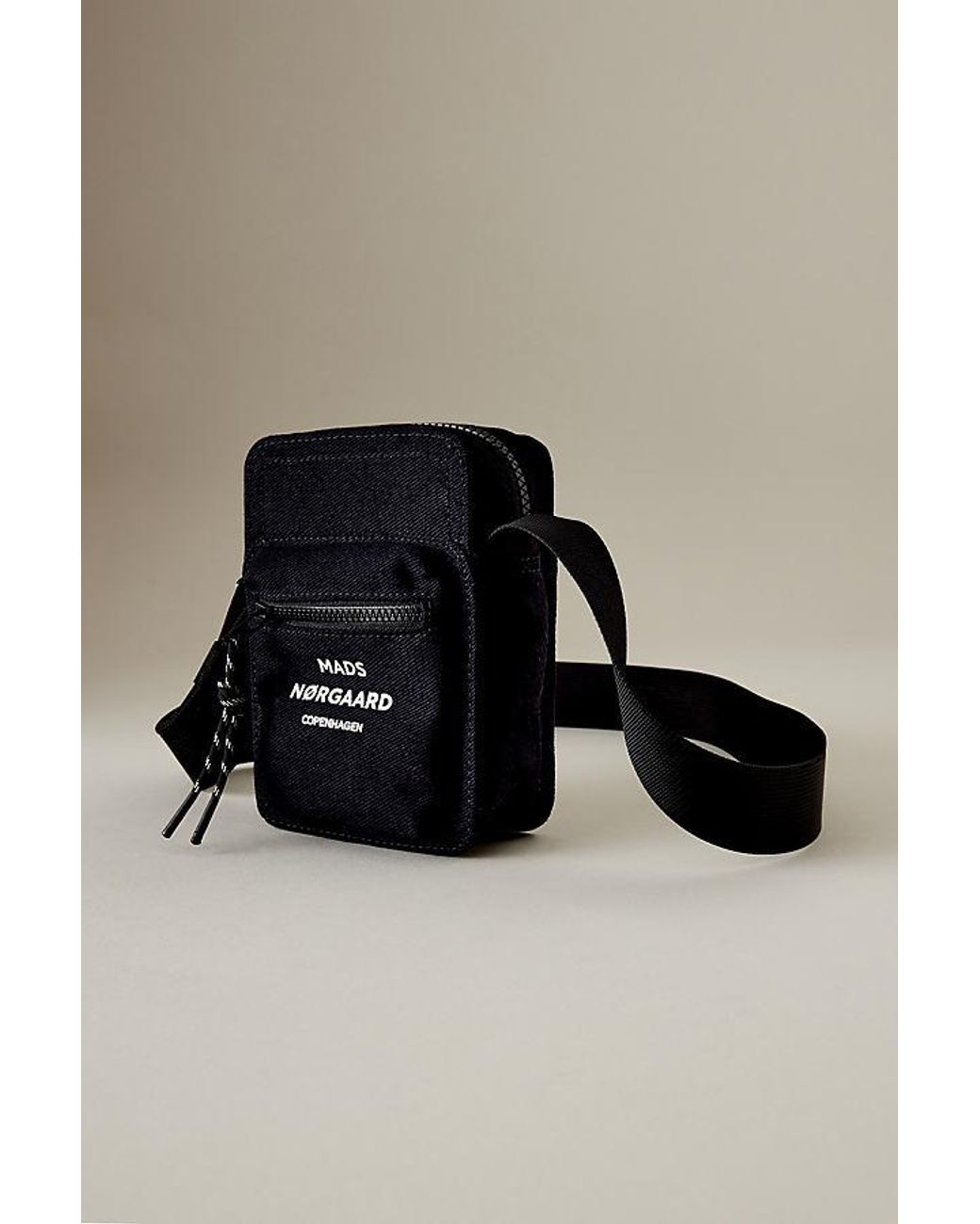 Anthropologie Mads Norgaard Mini Recycled Cotton Crossbody Bag in Black |  Lyst UK