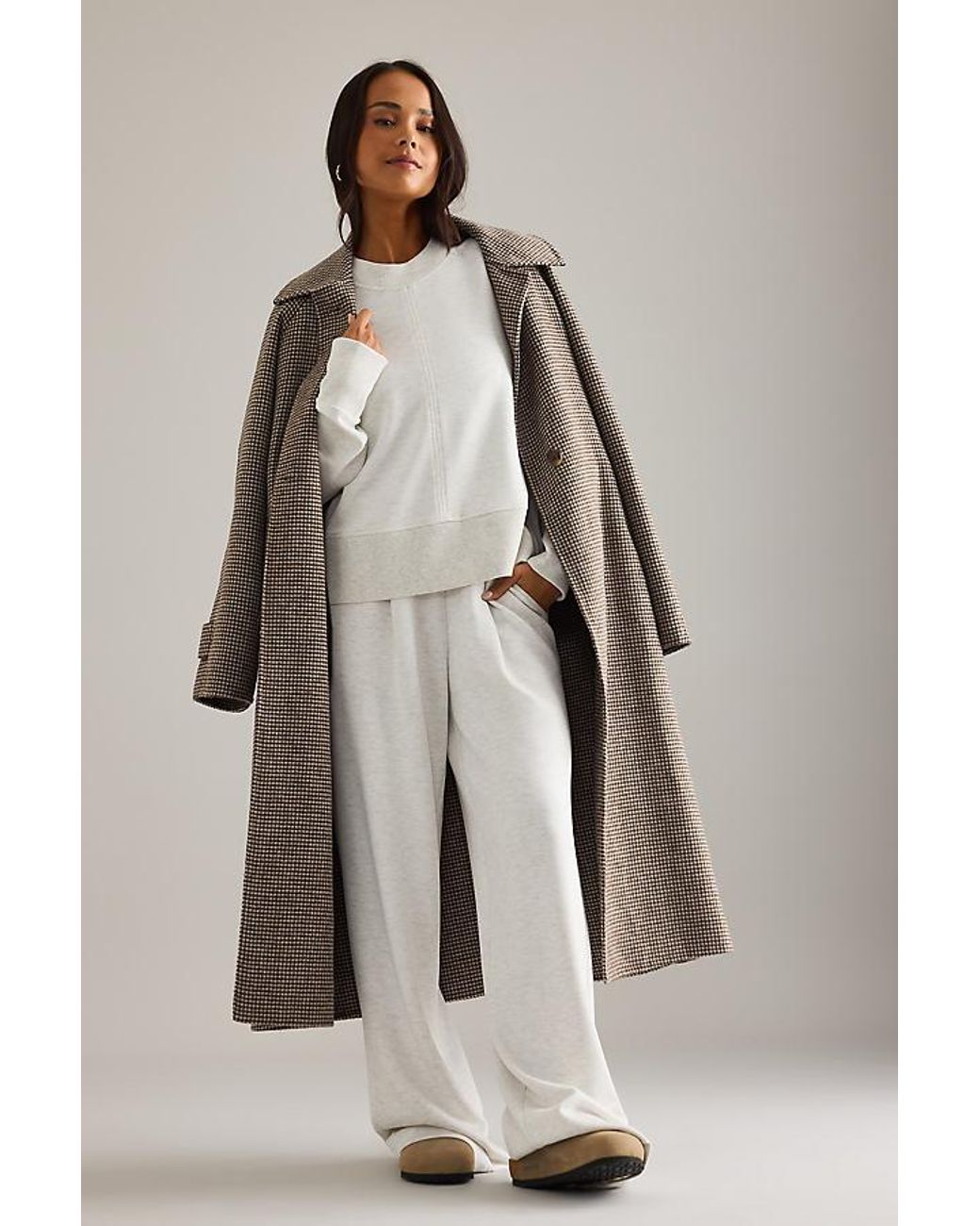 Varley Gray Philippe Crop Sweatshirt