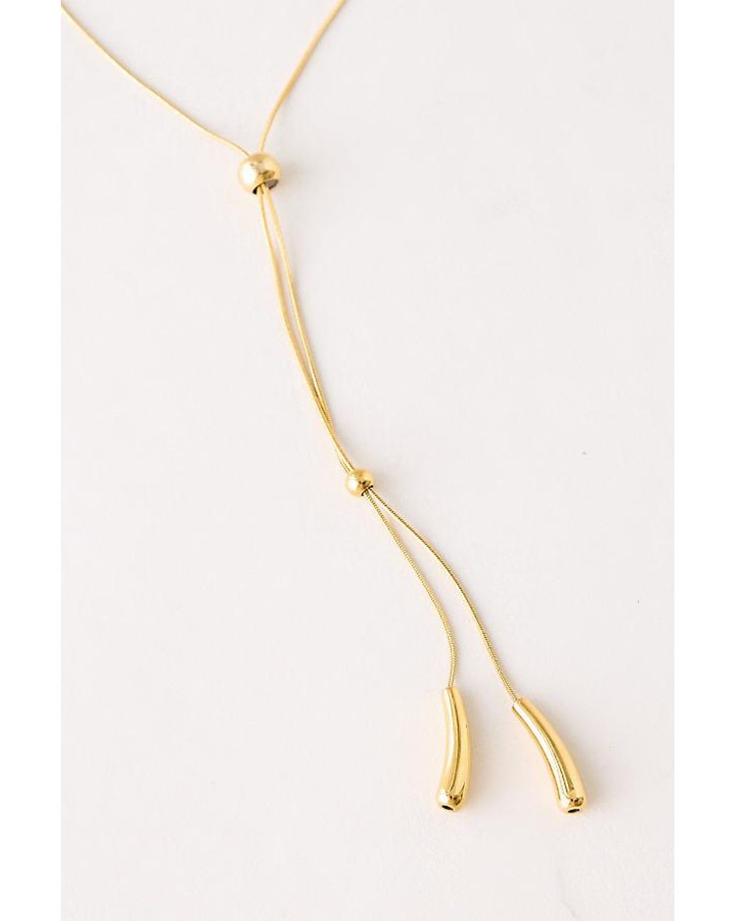 By Anthropologie Natural Y-Shaped Pendant Necklace