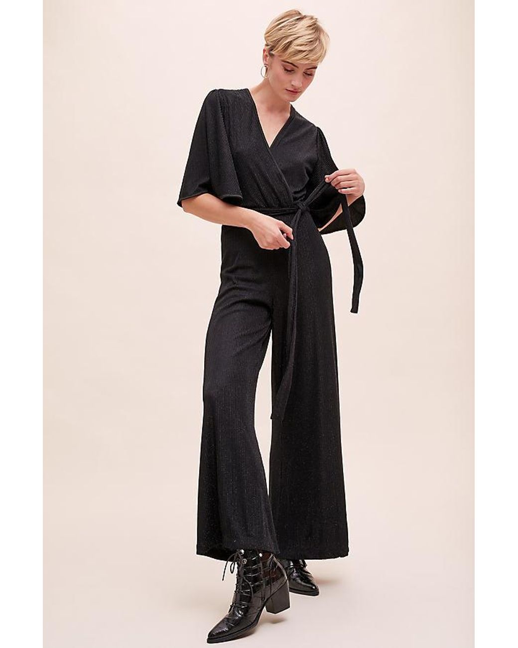 anthropologie black jumpsuit