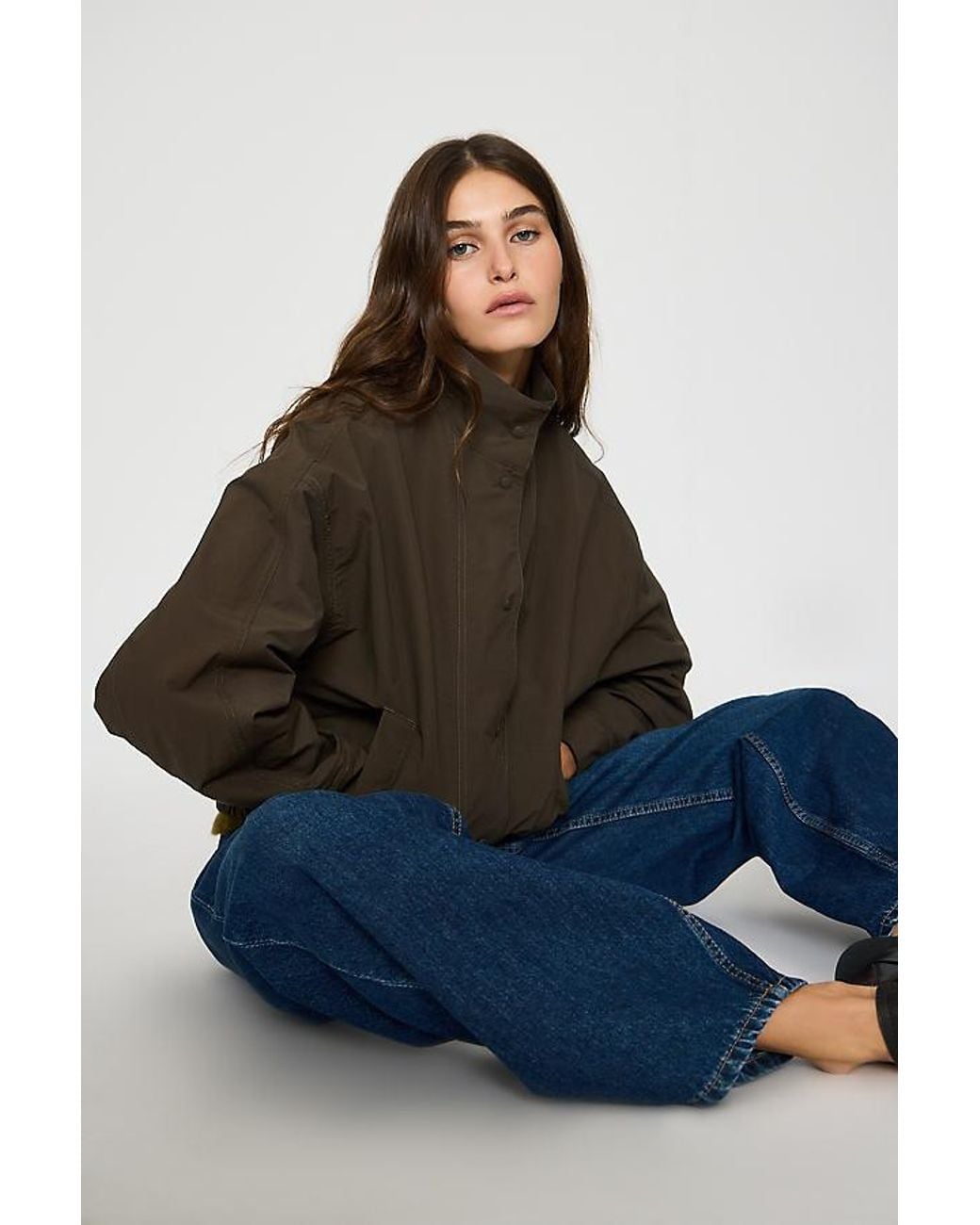 SELECTED Blue Pernille High-Neck Jacket
