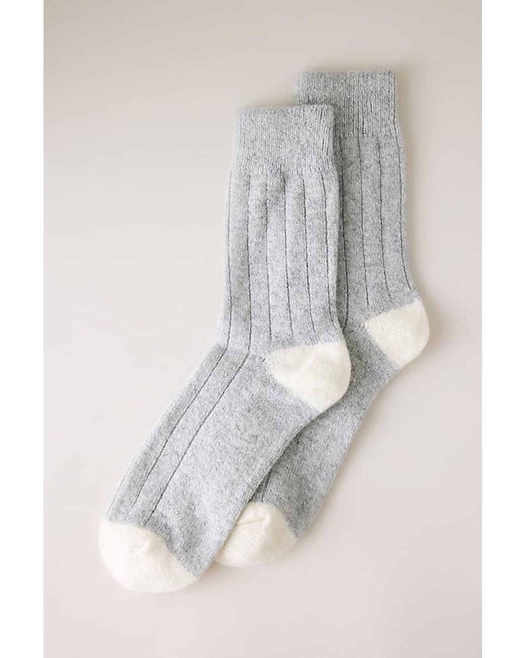 LE BON SHOPPE Gray Classic Cashmere Socks