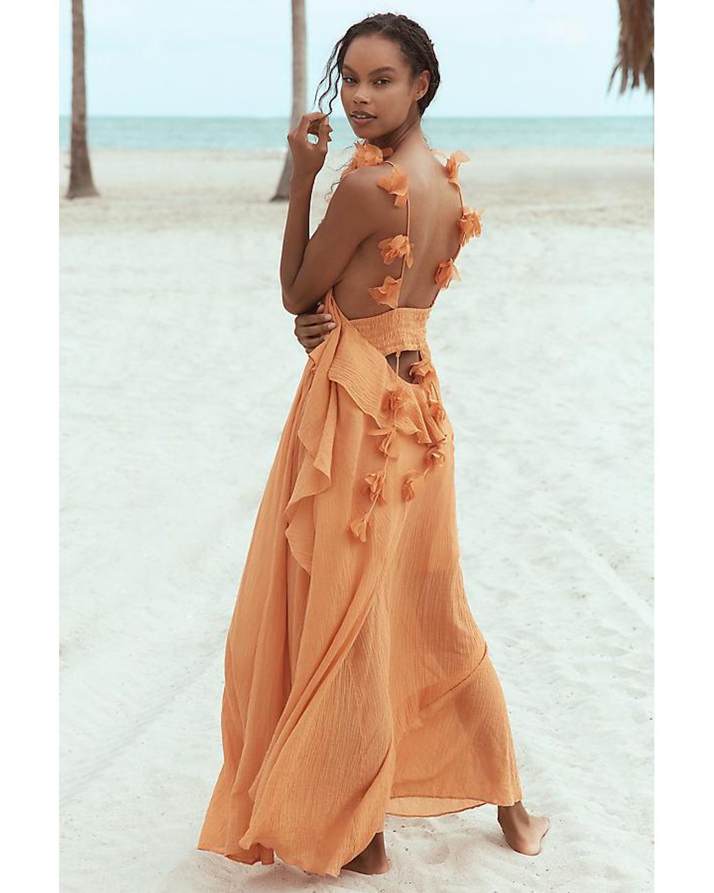 celandine halter midi scarf dress Celandine