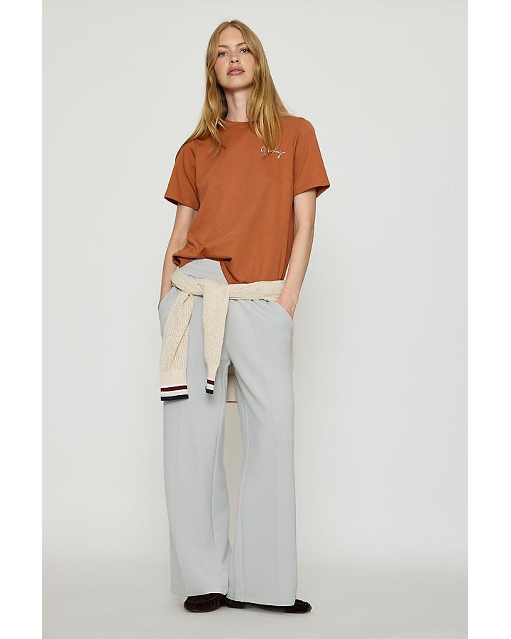 Varley Brown Regan Logo T-Shirt