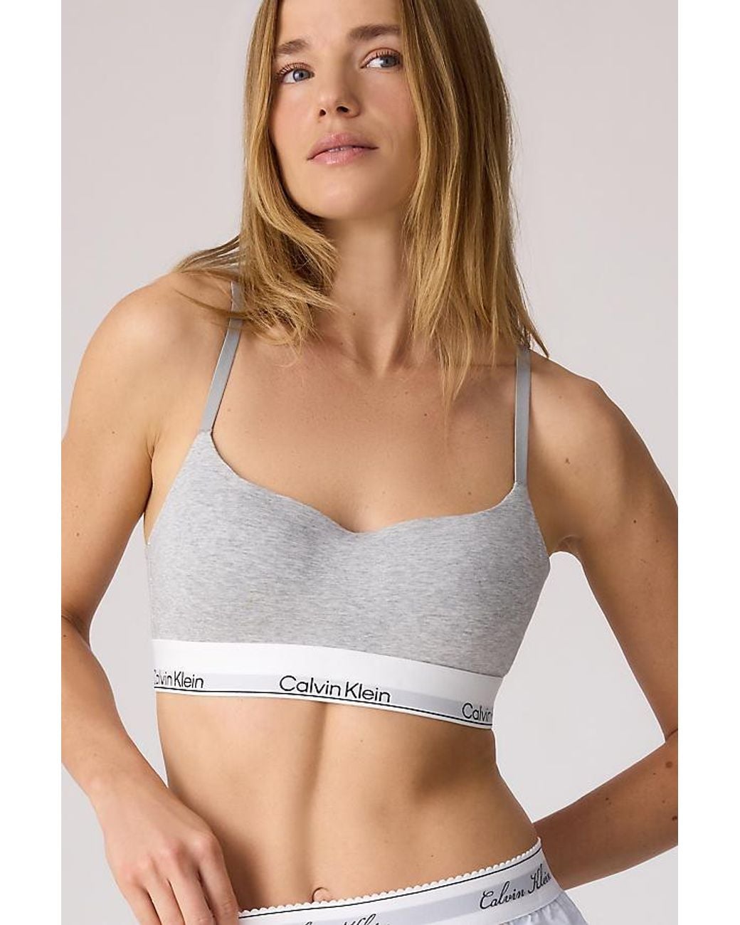 Calvin Klein White Lightly Lined Bralette