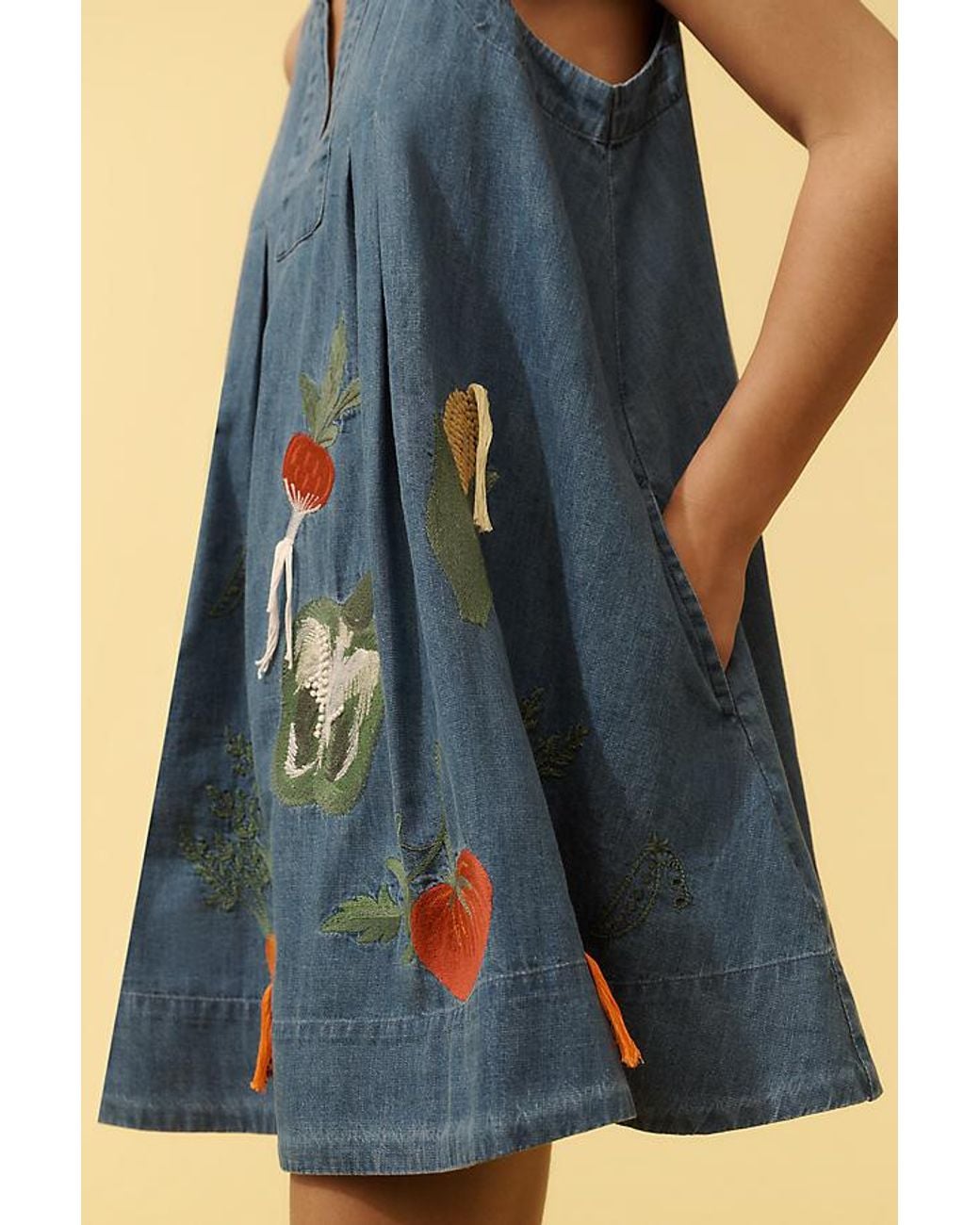 maeve denim v-neck wrap dress Maeve Denim V-Neck Wrap Dress
