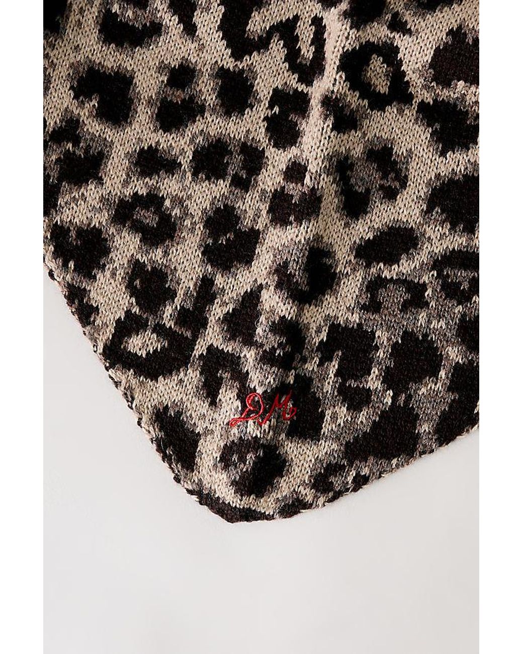 Damson Madder Black Wool-Cashmere Triangle Scarf