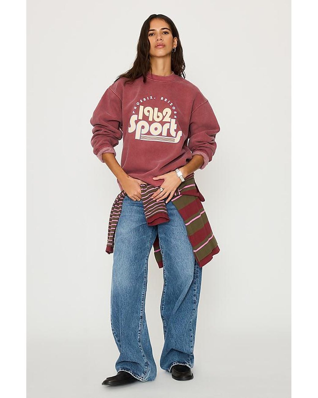 By Anthropologie Blue 1962 Sports Graphic Sweatshirt