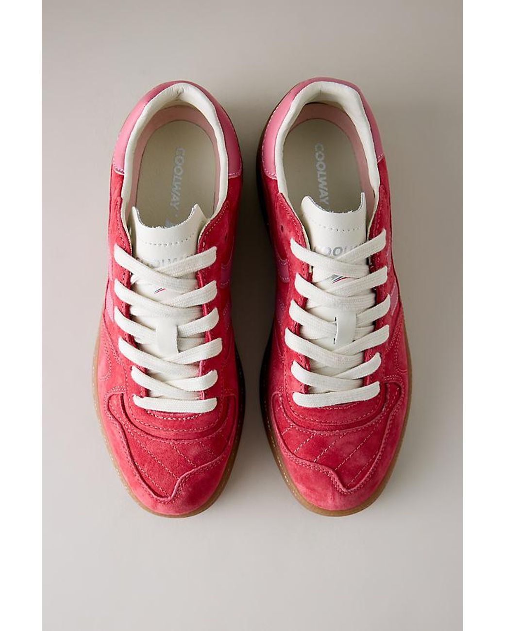 Coolway Red Goal Suede Trainers