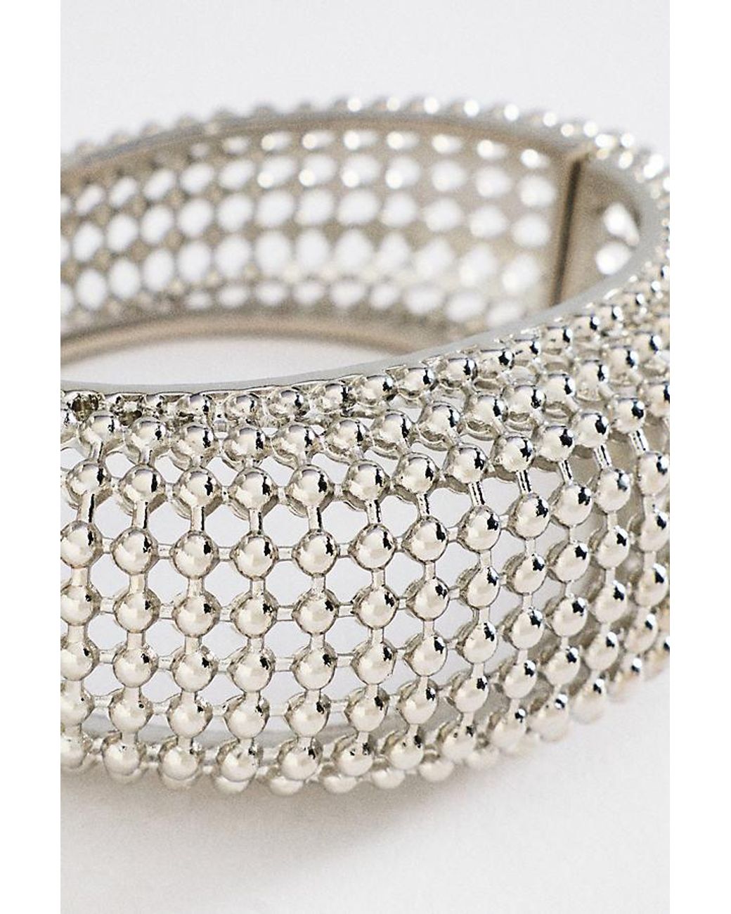 By Anthropologie Metallic Statement Hinge Bangle