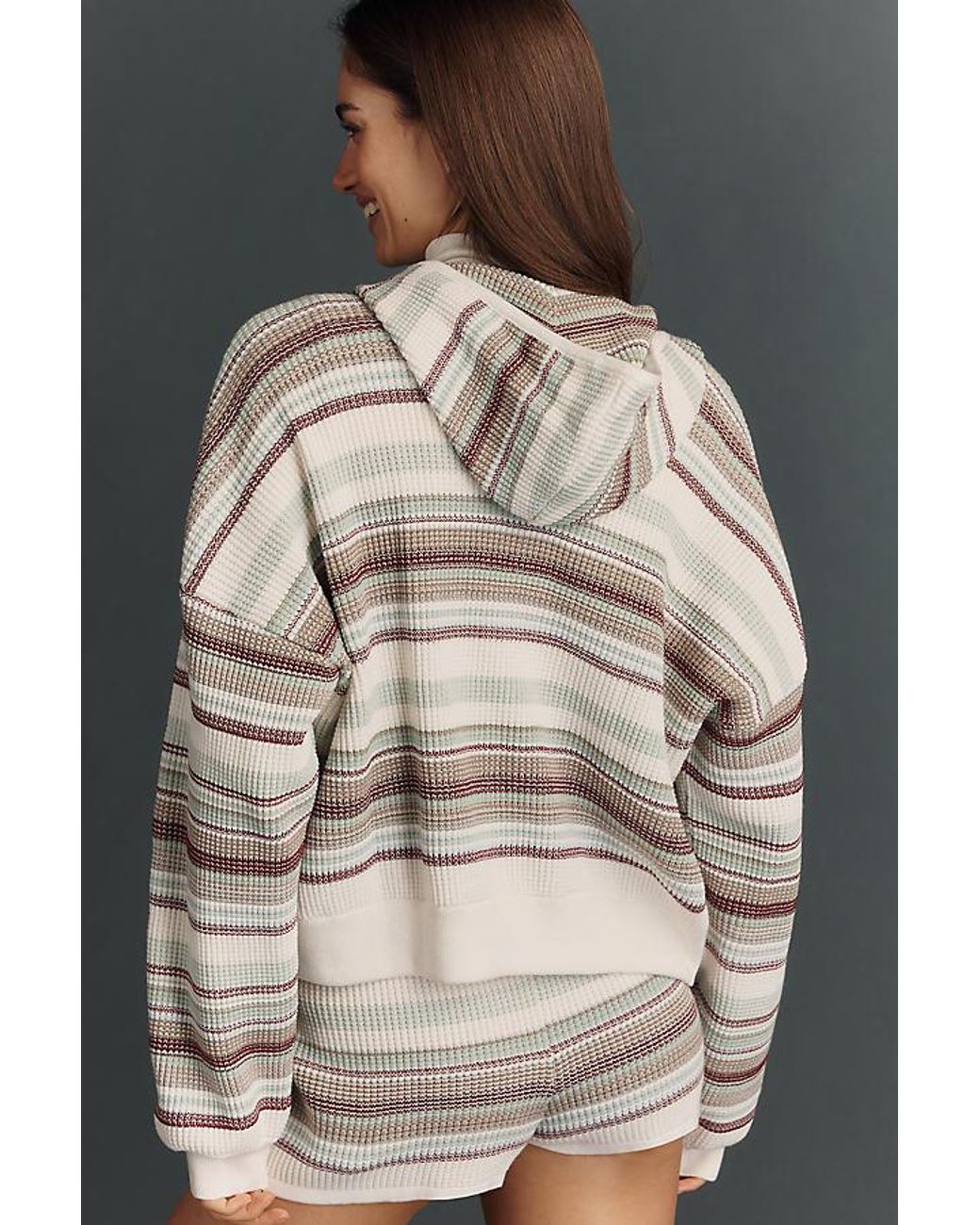Daily Practice Natural Thermal Zip-Up Cardigan