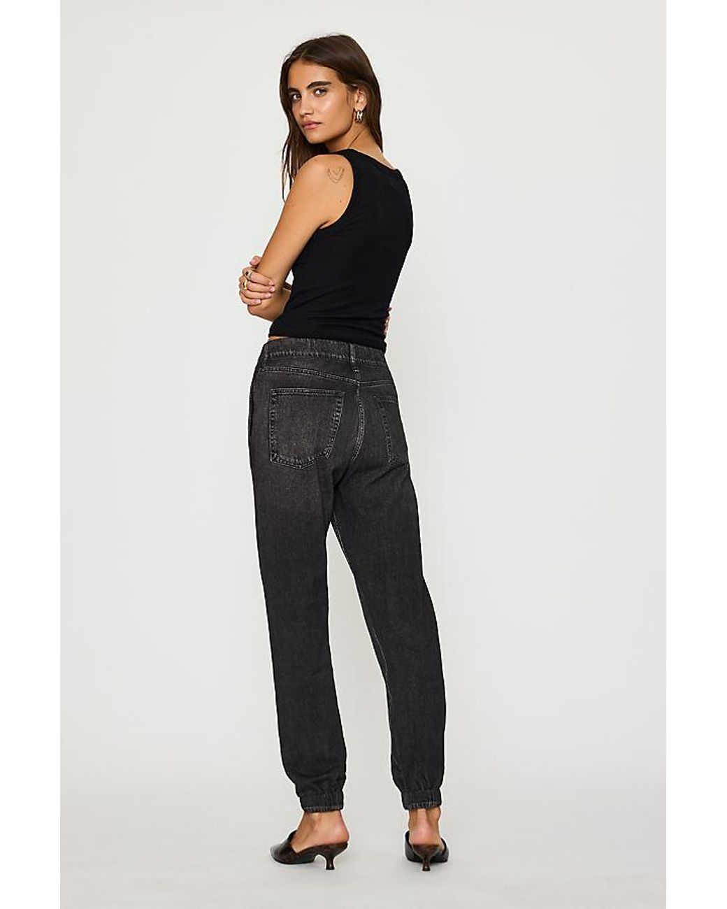 Rag & Bone Black Miramar Terry Joggers