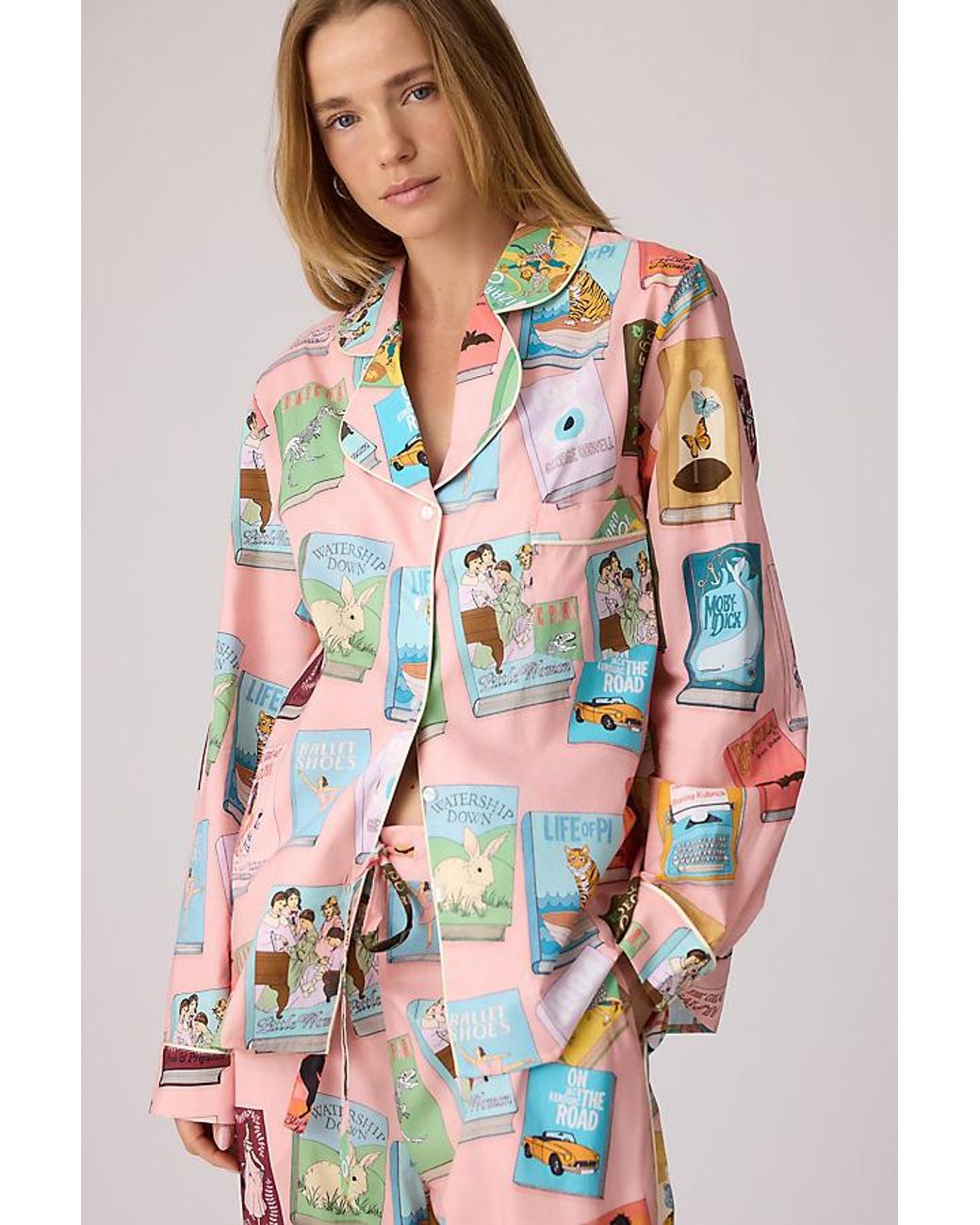 Karen Mabon Pink Books Long Pyjama Set