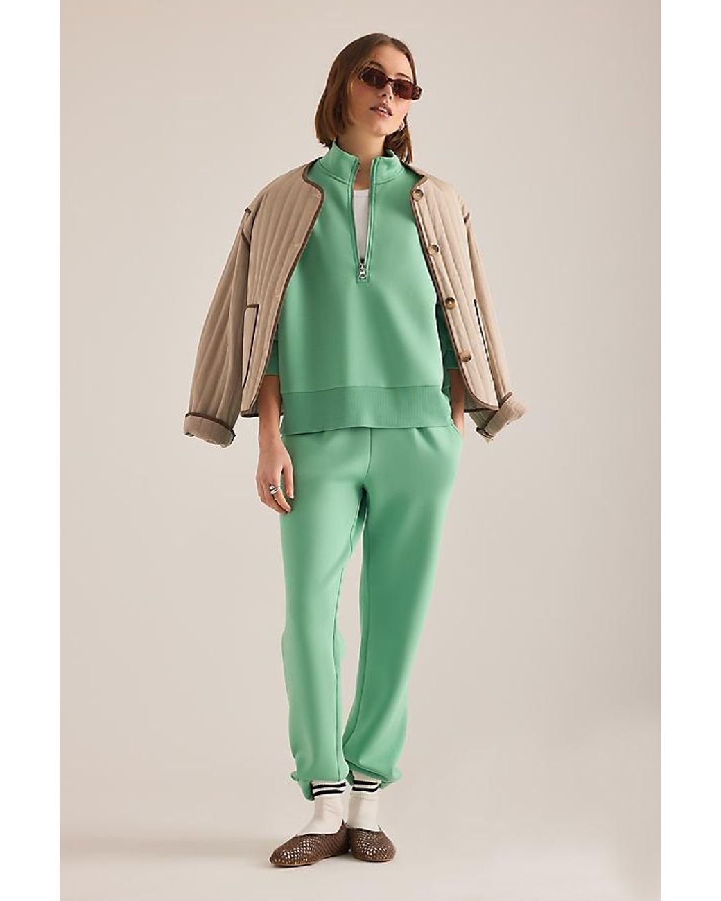 Varley Green The Rolled Cuff Joggers 28.5"