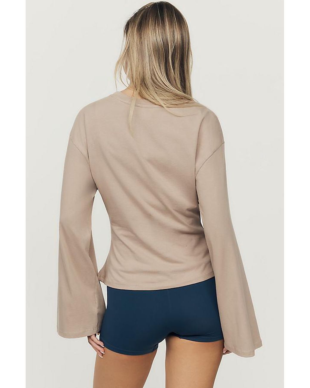 Maeve Natural Waisted Long-Sleeve Top