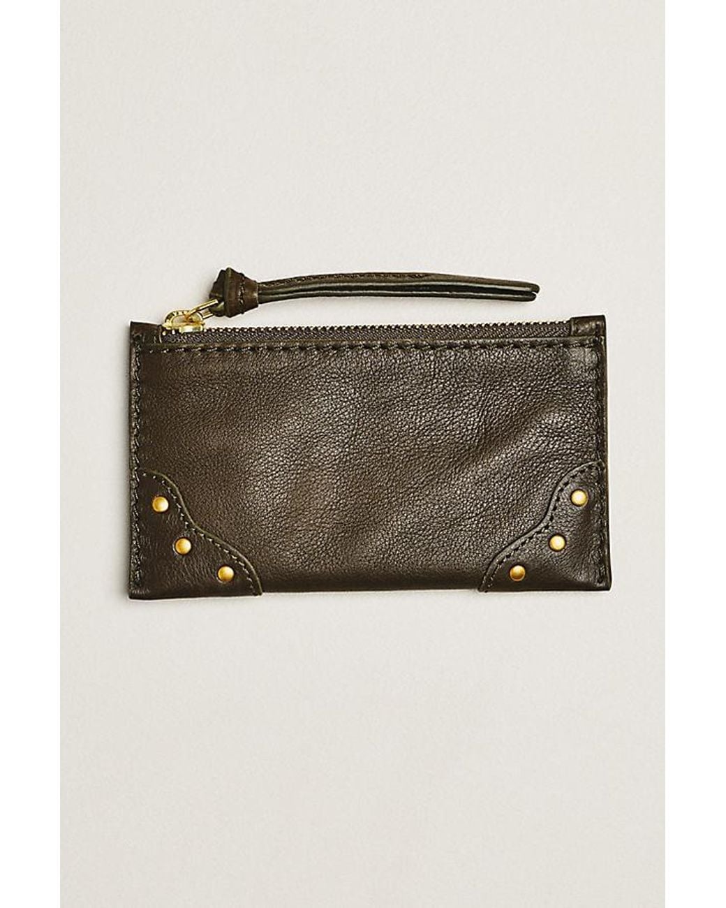 By Anthropologie Natural Arina Leather Card Case
