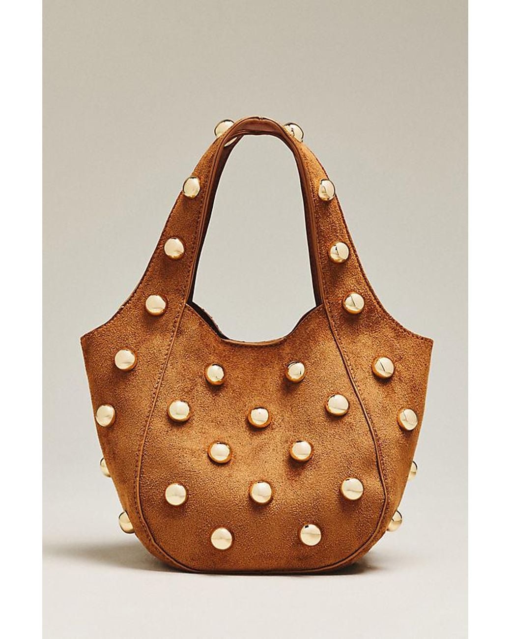 Anthropologie Brown By Sonia Faux-Suede Mini Slouchy Tote Bag