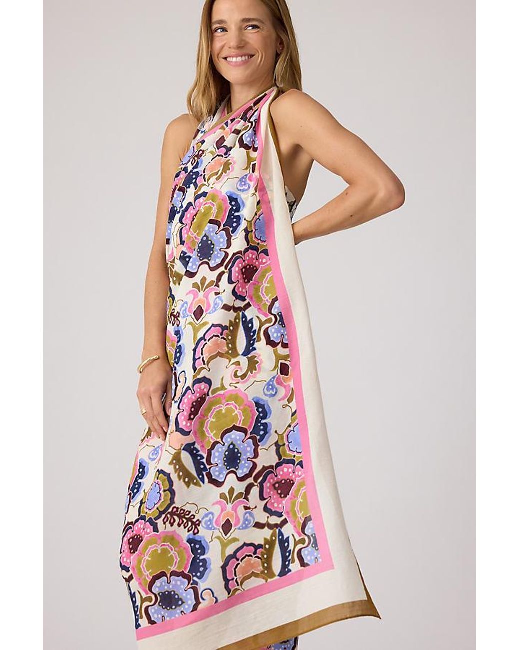 Seafolly White Sea Blossom Floral Sarong