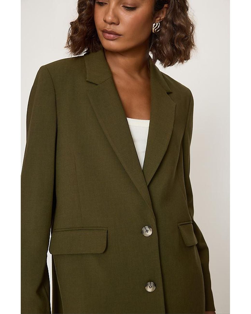 SELECTED Green Rita Relaxed Blazer