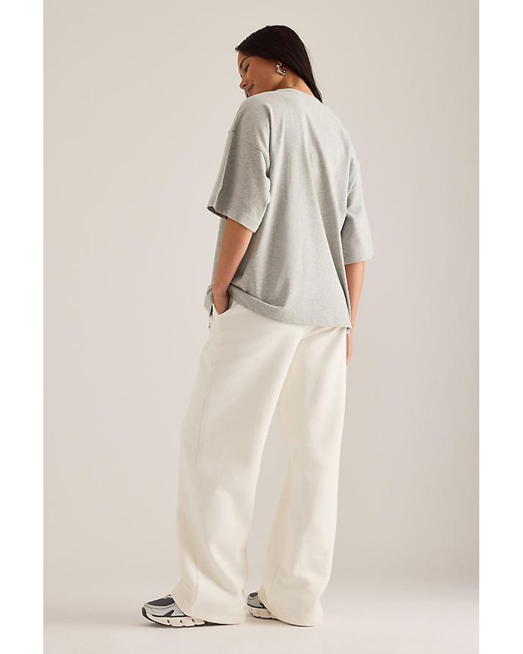 4th & Reckless Natural Fergie Pintuck Wide-Leg Joggers