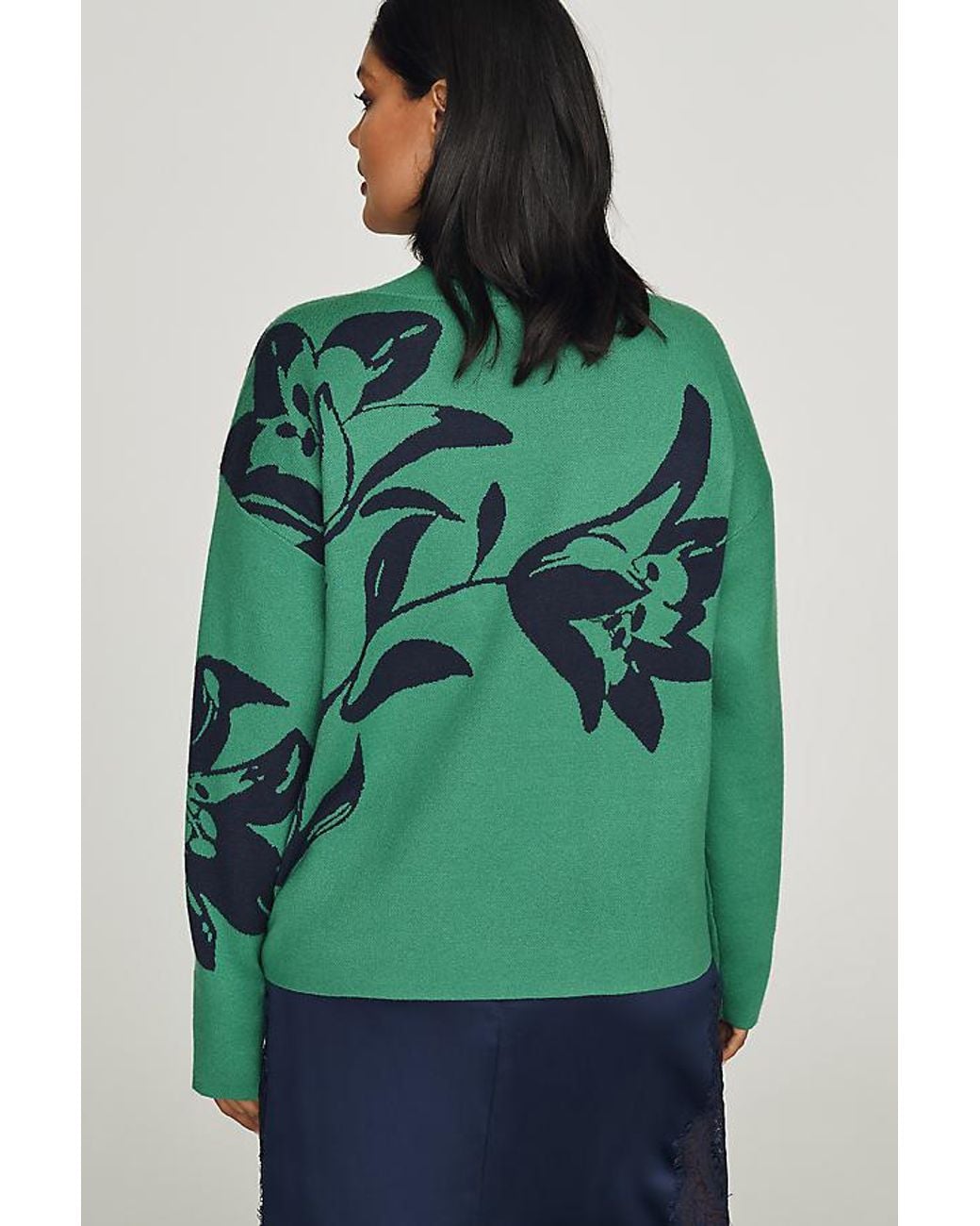 Maeve Green Carys Mock-Neck Jumper