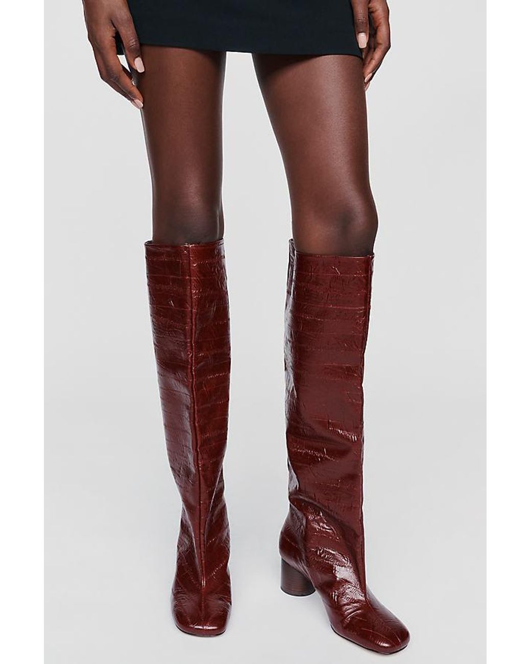 Maeve Brown Tall Straight Boots