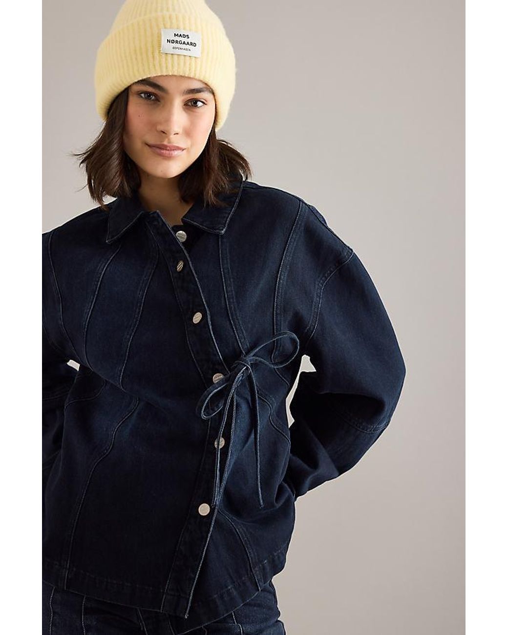 Mads Nørgaard Tosca Anju Beanie in Yellow | Lyst UK