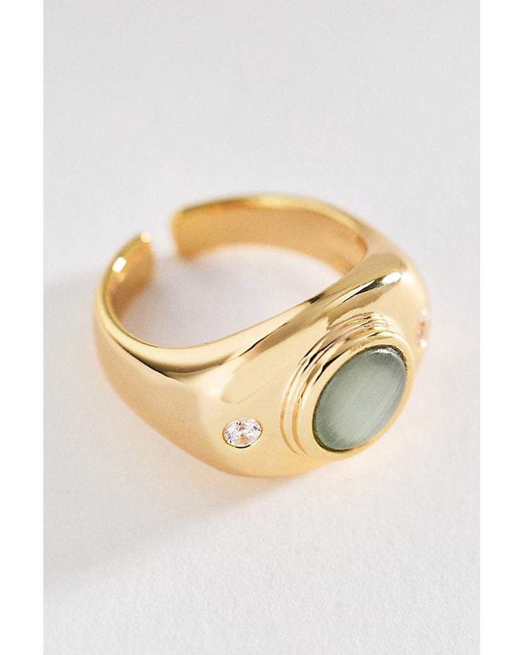 By Anthropologie Metallic Orbit Stacking Ring