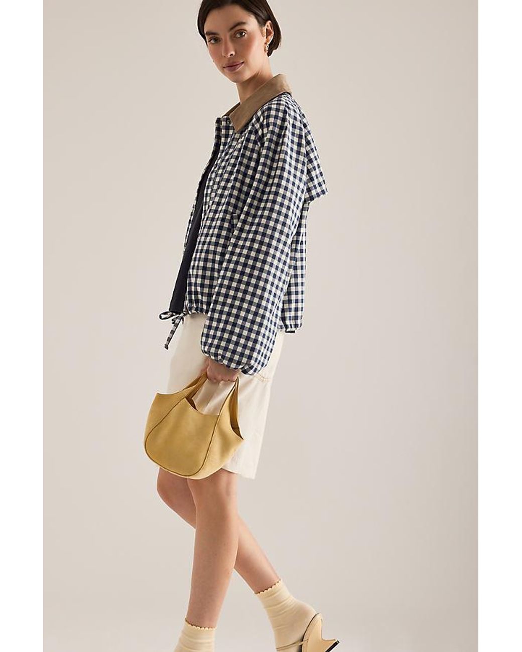 Barbour Natural Ovingham Gingham Casual Jacket