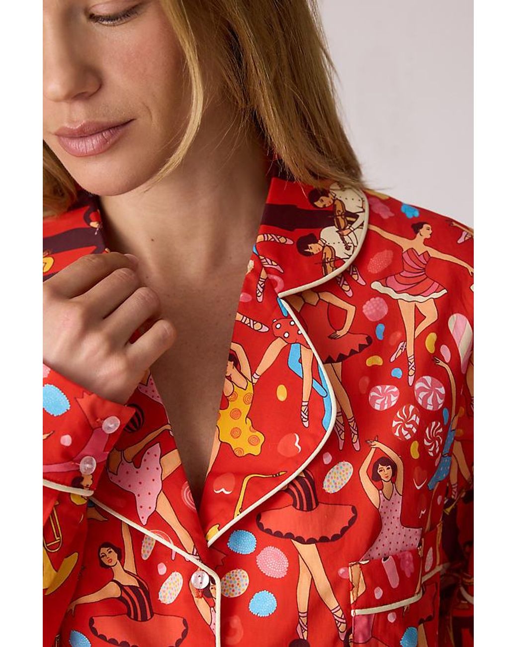 Karen Mabon Red Nutcracker Long Pyjama Set