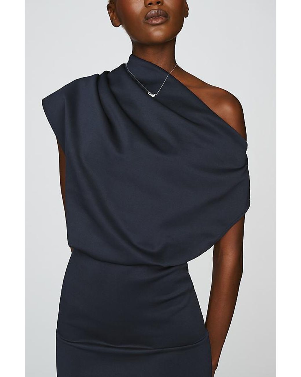 Extro & Vert Blue Valentine Off-The-Shoulder Midi Dress