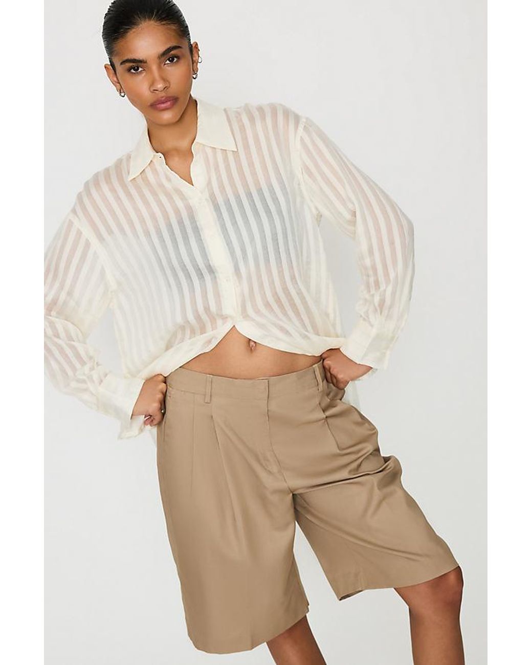 SELECTED Natural Amour Bermuda Shorts