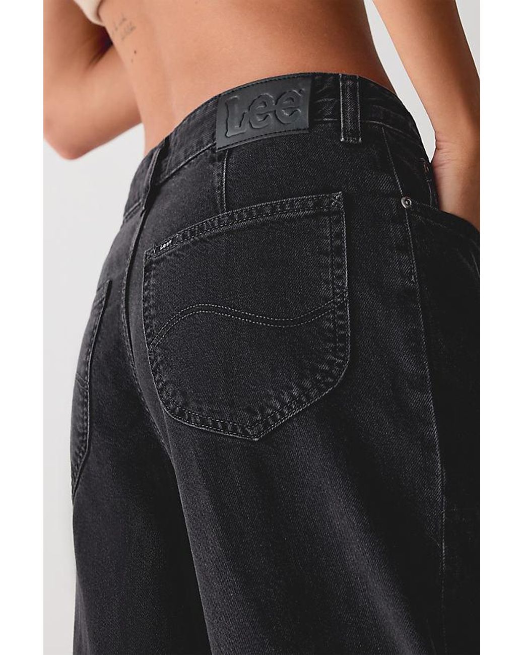Lee Jeans Blue Stella High-Rise Wide-Leg Jeans