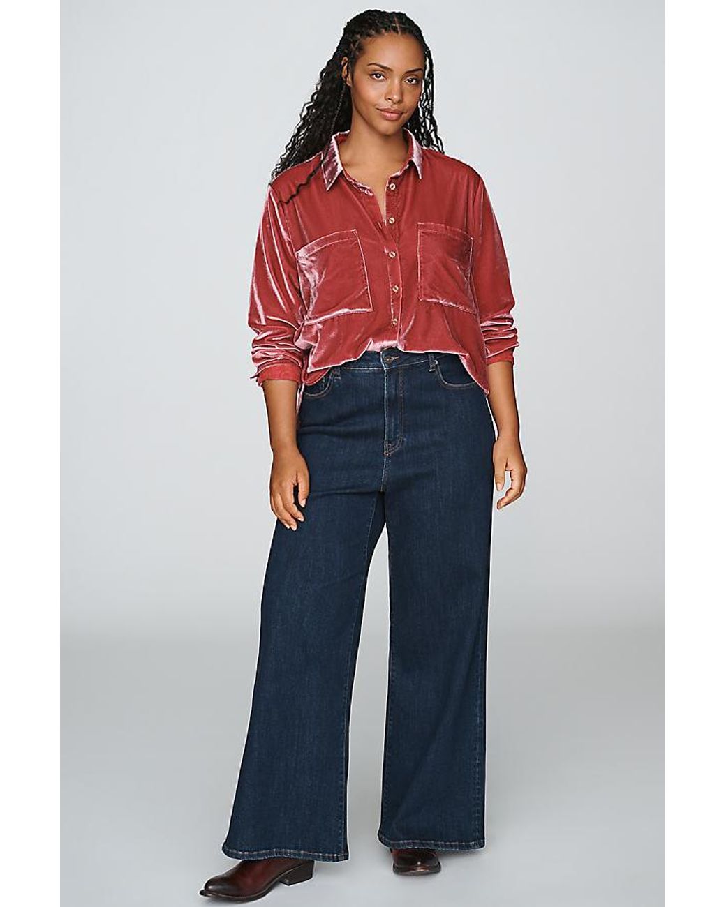 Pilcro Pink The Hadley Relaxed Buttondown Shirt By Velvet Edition