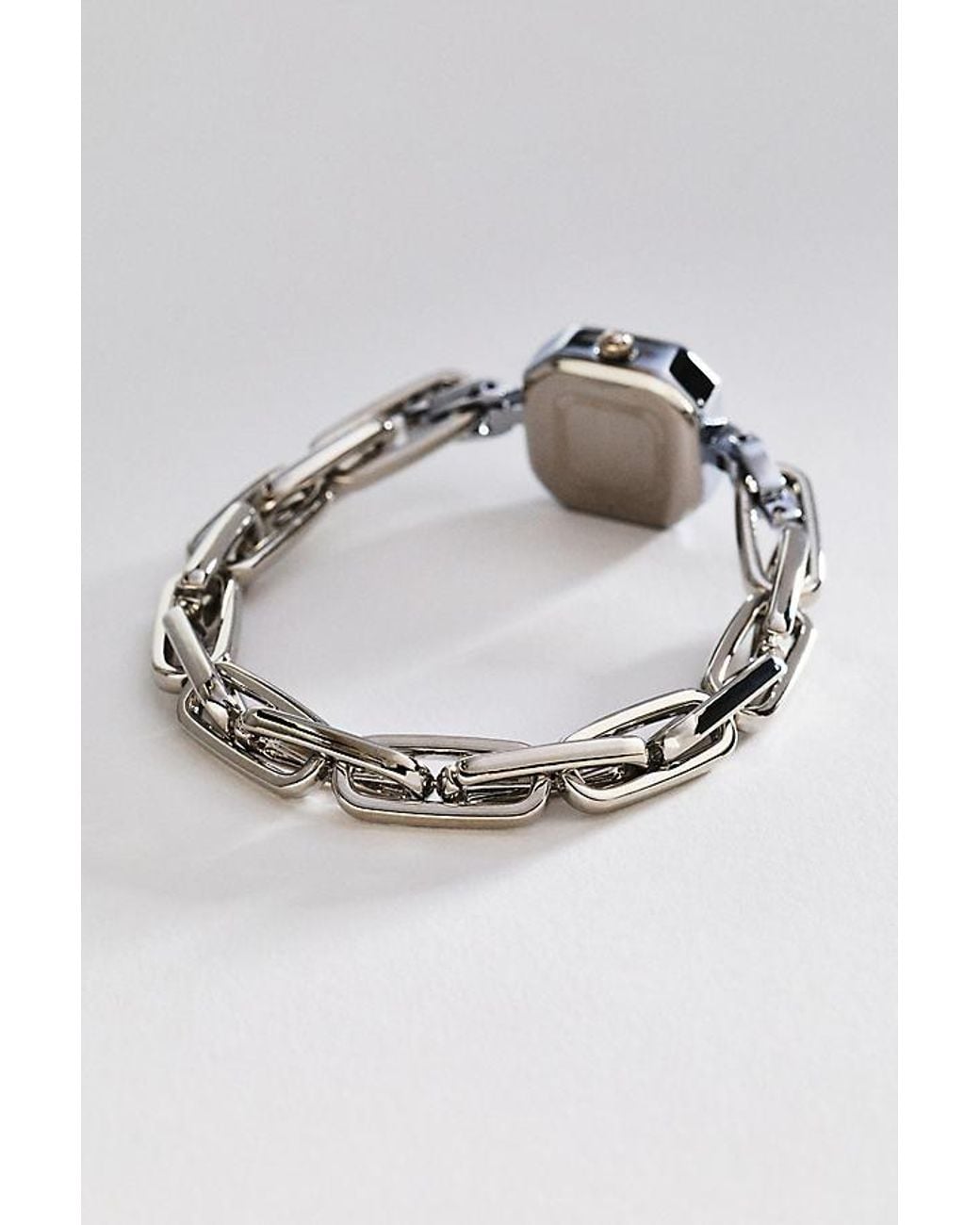 By Anthropologie Metallic Chainlink Watch