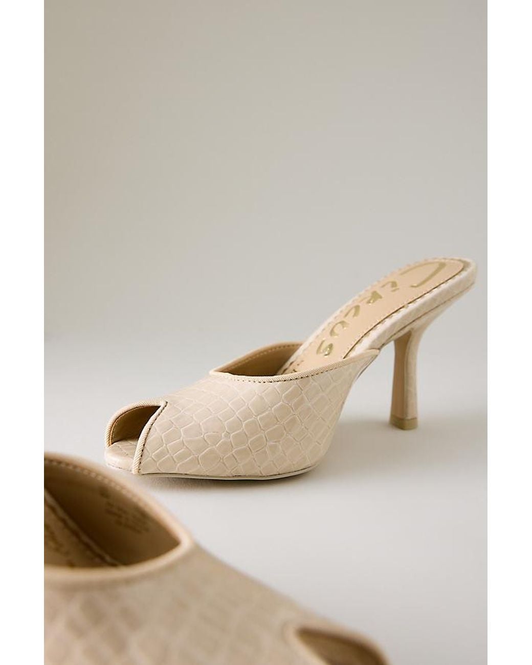 Circus by Sam Edelman Natural Glenda Peep-Toe Heels