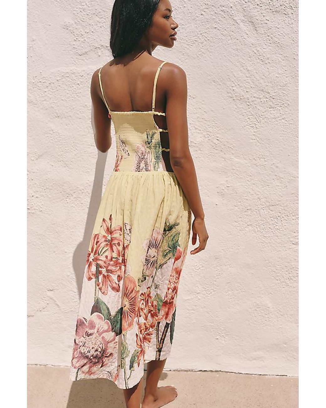 Celandine Multicolor X Emily Carter Sleeveless Beaded Midi Dress
