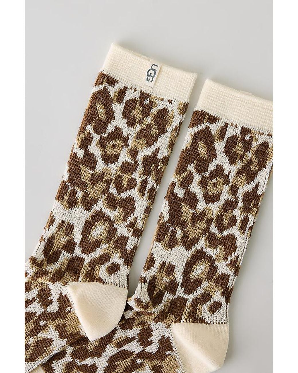 Ugg Multicolor Gianni Animal Print Crew Socks